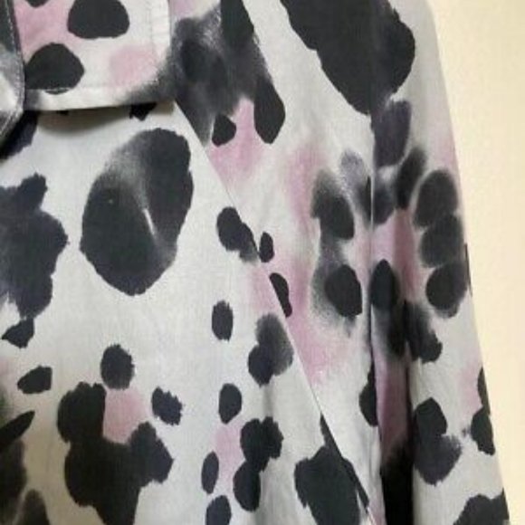 Cloth & Stone Multicolored Gray Black Purple Animal Print Blouse Size XS NWOT - Picture 3 of 3